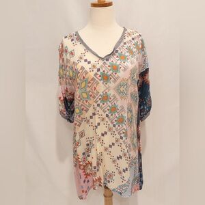 Johnny Was Southwest Style Top -size Large EUC